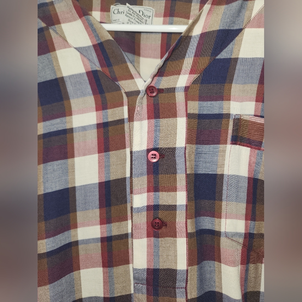Vintage Christian Dior Monsieur Night Shirt Size Small - Picture 4 of 8